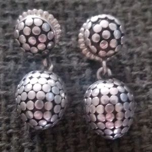 John Hardy sterling silver dangle earrings